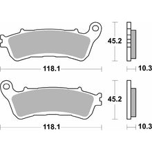 SBS Sintered Brake Pads - Rear for Honda 2018-2021 GL1800 Gold Wing [MPN: 953LS]_1164851