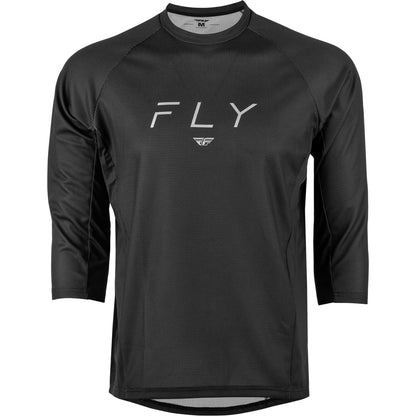 Fly Racing Ripa 3/4 Sleeve Jersey - Black/Grey - Small 352-8130S_1158928