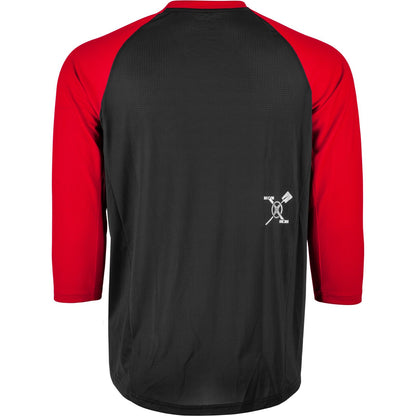 Fly Racing Ripa 3/4 Sleeve Jersey - Black/Red - 2XL 352-81312X_1158900