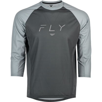 Fly Racing Ripa 3/4 Sleeve Jersey - Grey/Light Grey - Small 352-8133S_1158973