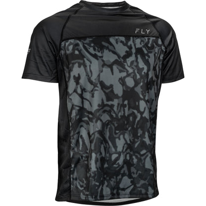Fly Racing Super D Jersey - Dark Grey Camo/Black - Medium 352-8140M_1158962