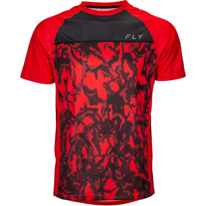 Fly Racing Super D Jersey - Red Camo/Black - Small 352-8143S_1159024