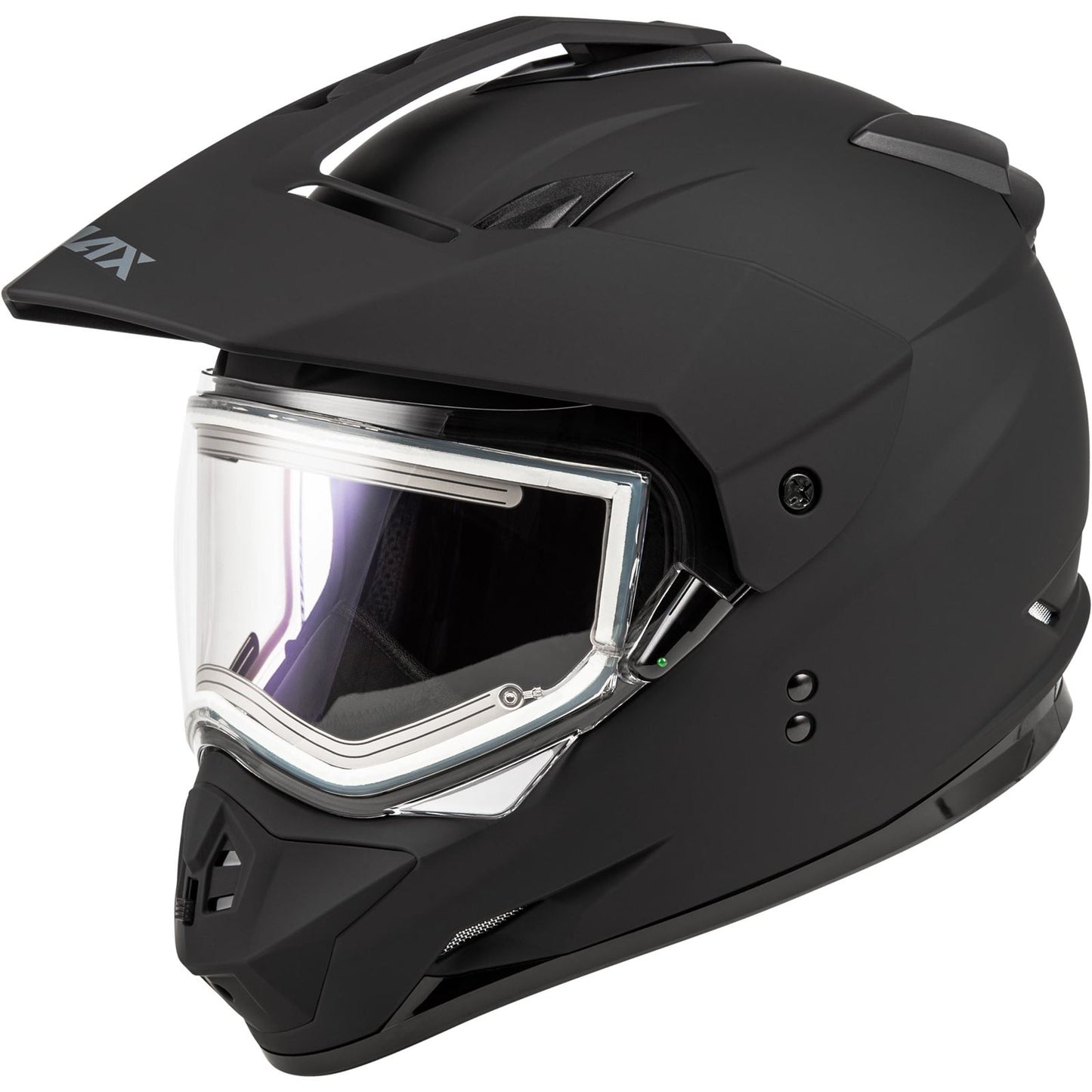 GMax GM-11S Dual Sport Helmet with Electric Shield - Matte Black_1706542