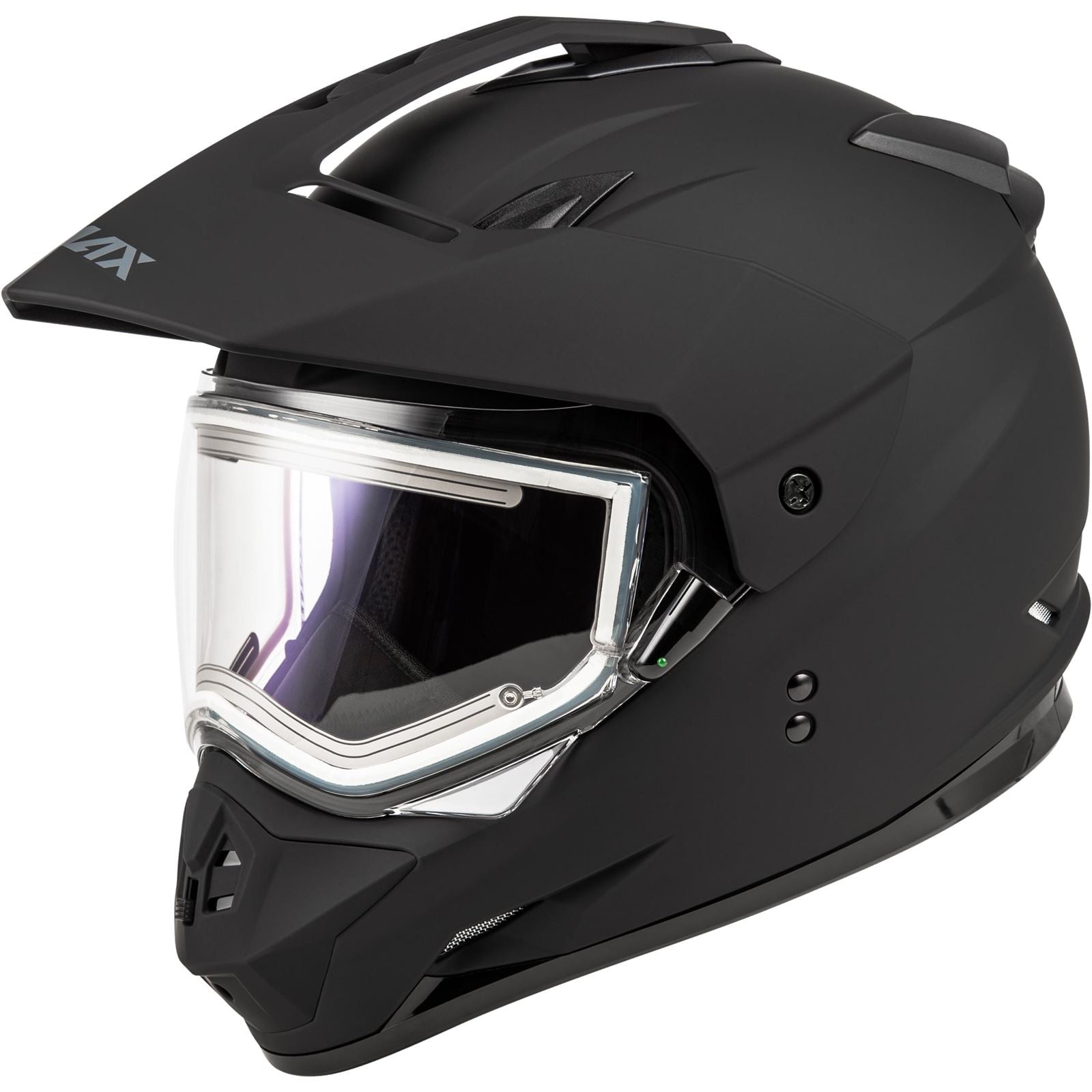 GMax GM-11S Dual Sport Helmet with Electric Shield - Matte Black_1706542
