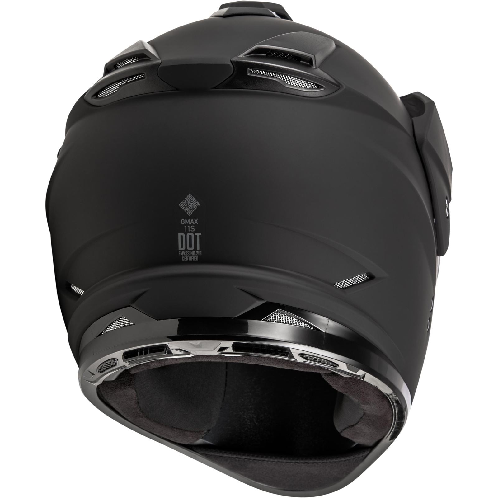 GMax GM-11S Dual Sport Helmet with Electric Shield - Matte Black_1706541
