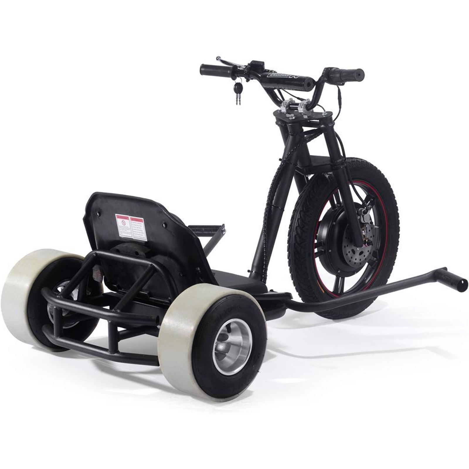 MotoTec USA Drifter 48v 800w Electric Trike MT-Drifter-800-Lithium_Black_1160042