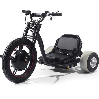 MotoTec USA Drifter 48v 800w Electric Trike MT-Drifter-800-Lithium_Black_1160046