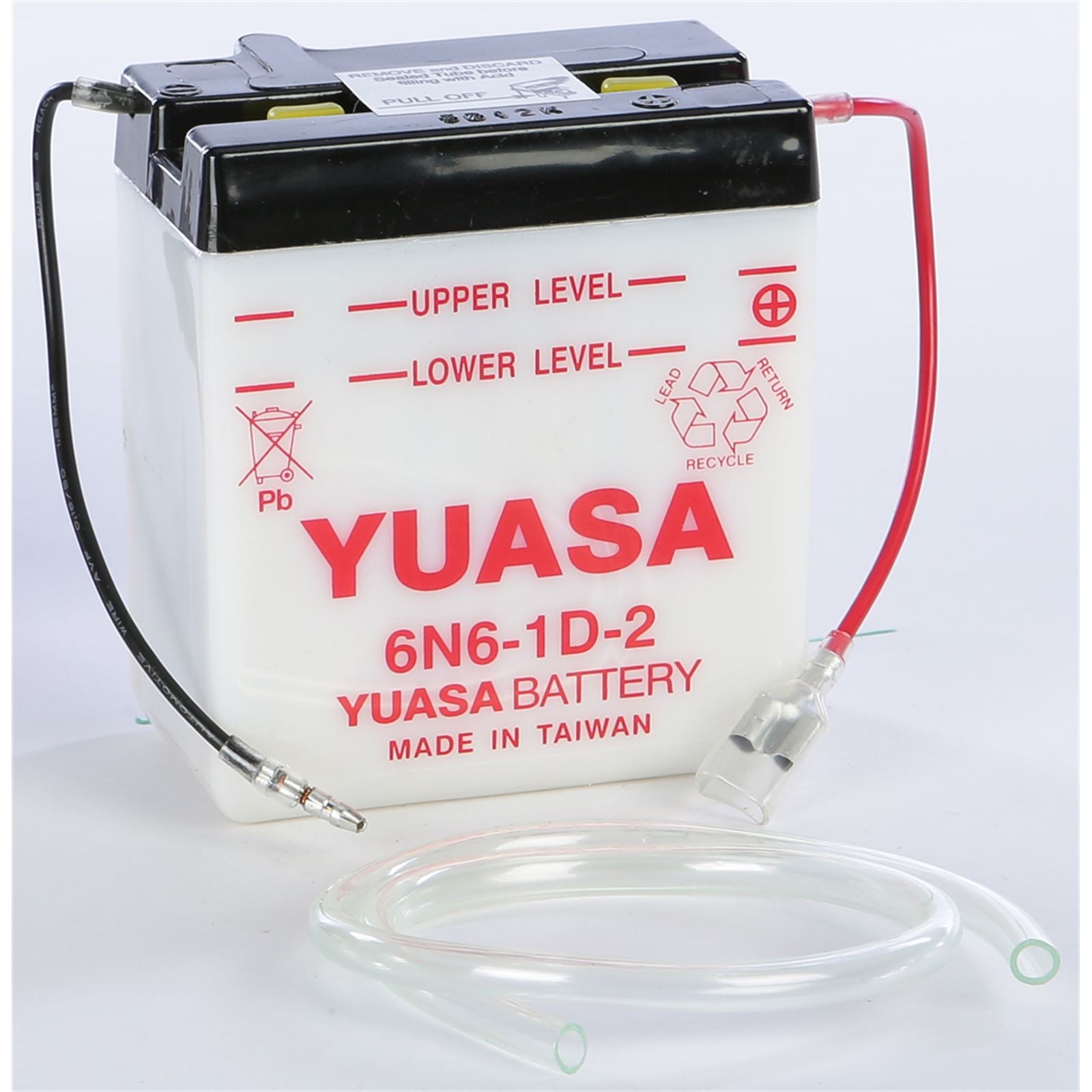 Yuasa Battery 6N6-1D-2 Conventional electrolyte Sold Separately YUAM2662B_195657