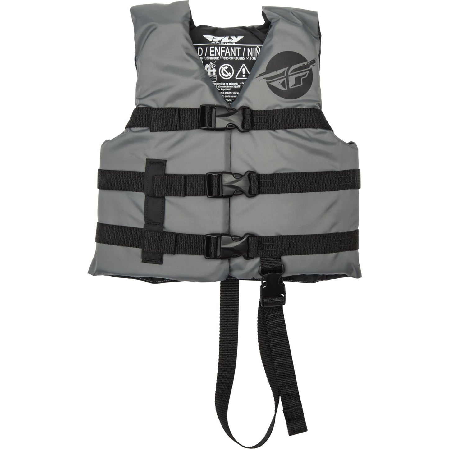 Fly Racing Child Flotation Life Vest - Grey/Black 221-30323_1160314