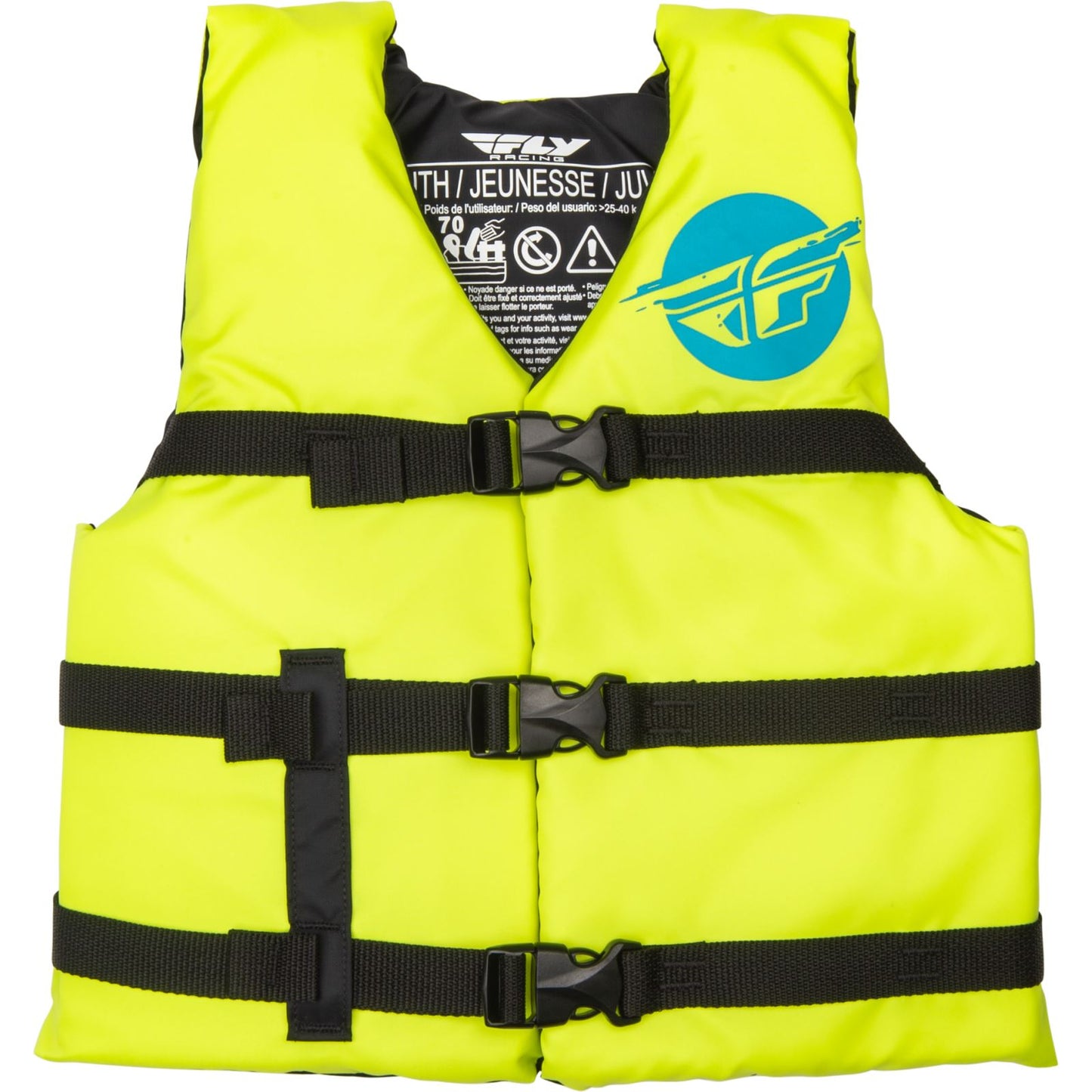 Fly Racing Youth Flotation Life Vest - Hi-Vis/Blue 221-30331_1160290
