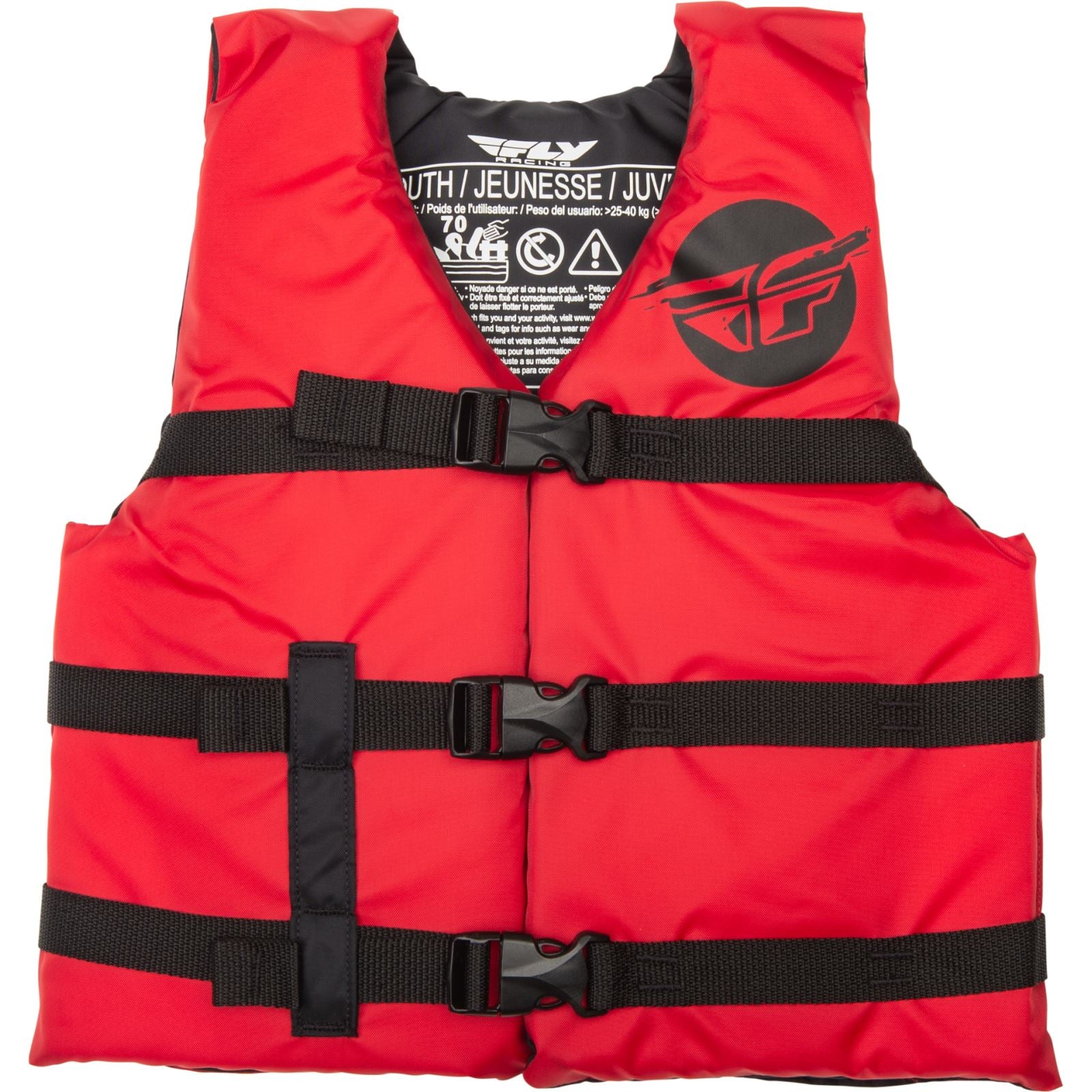 Fly Racing Youth Flotation Life Vest - Red/Black 221-30332_1160292