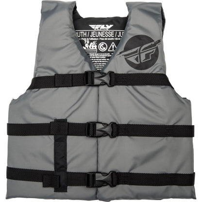 Fly Racing Youth Flotation Life Vest - Grey/Black 221-30333_1160294