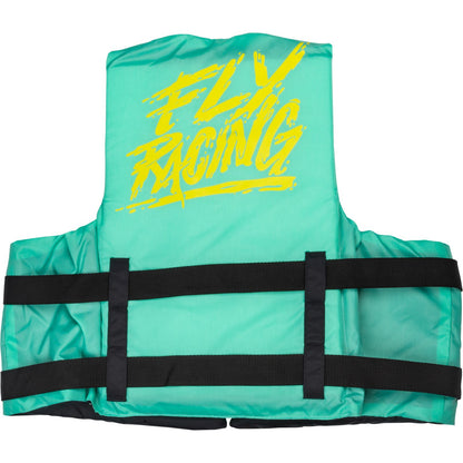 Fly Racing Nylon Flotation Life Vest - Seafoam Green/Yellow - Small/Medium 221-30412S_1160425