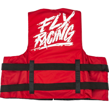 Fly Racing Nylon Flotation Life Vest - Red/White - 2XL 221-304132X_1160411
