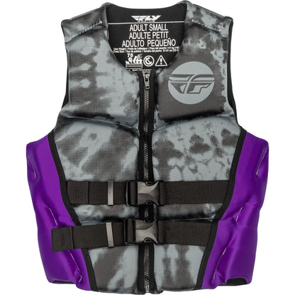 Fly Racing Women's Neoprene Flotation Life Vest - Purple/Grey/Black - Small 221-30420S_1160406