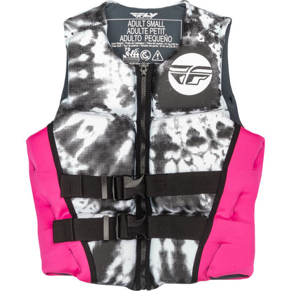 Fly Racing Women's Neoprene Flotation Life Vest - Neon Pink/White/Black - Small 221-30422S_1160476