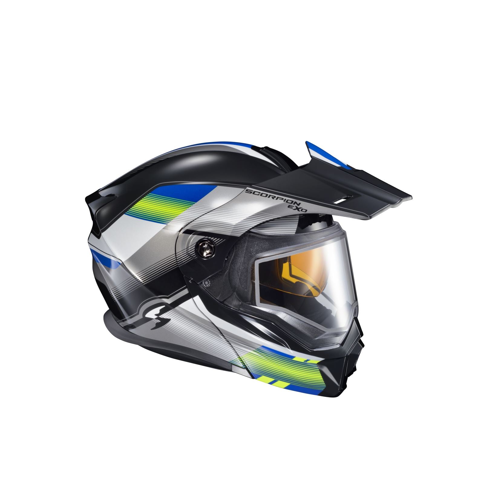 ScorpionEXO EXO-AT950 Cold Weather Helmet ZEC - Dual Pane - Blue/Hi-Viz - 2XL [MPN: 95-1807-SD]_1367247