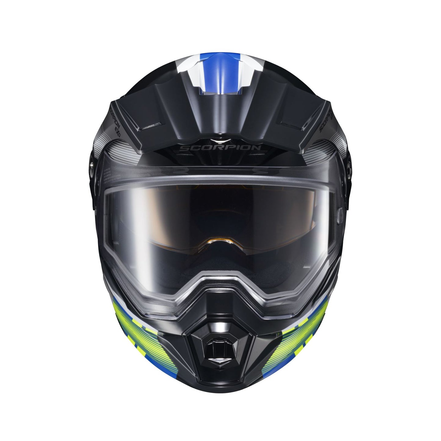 ScorpionEXO EXO-AT950 Cold Weather Helmet ZEC - Dual Pane - Blue/Hi-Viz - 2XL [MPN: 95-1807-SD]_1367251