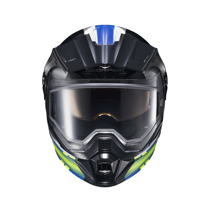 ScorpionEXO EXO-AT950 Cold Weather Helmet ZEC - Dual Pane - Blue/Hi-Viz - 2XL [MPN: 95-1807-SD]_1367251