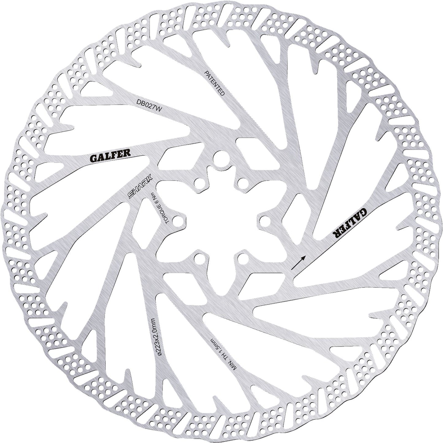 Galfer Shark Brake Rotor - 223 mm x 2 mm DB027W_1160490