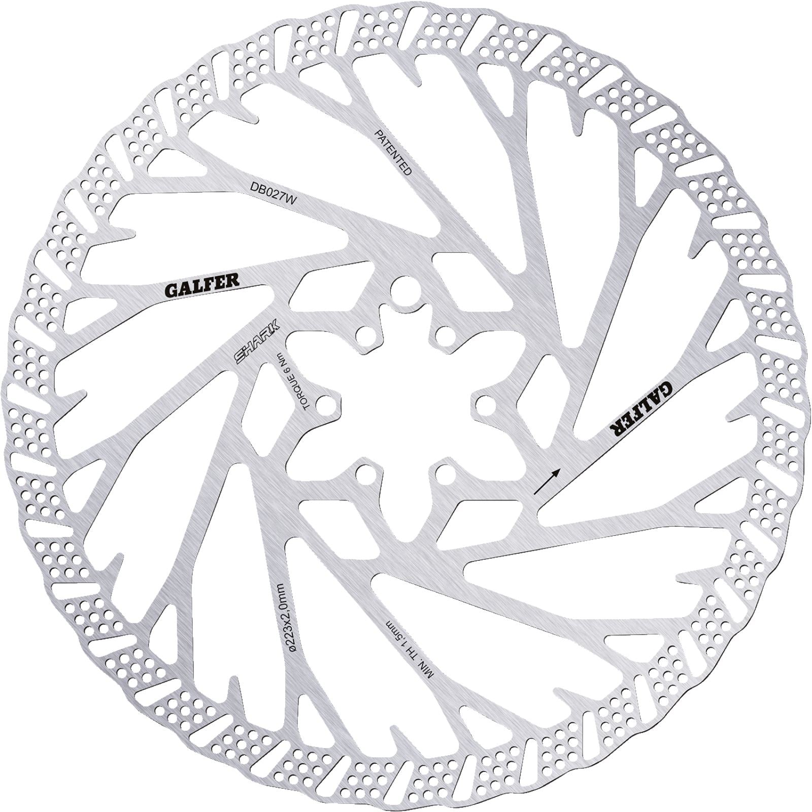Galfer Shark Brake Rotor - 223 mm x 2 mm DB027W_1160490