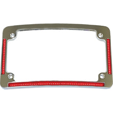 Custom Dynamics License Plate Frame - Red/White LED - Chrome TF08-C_1169366