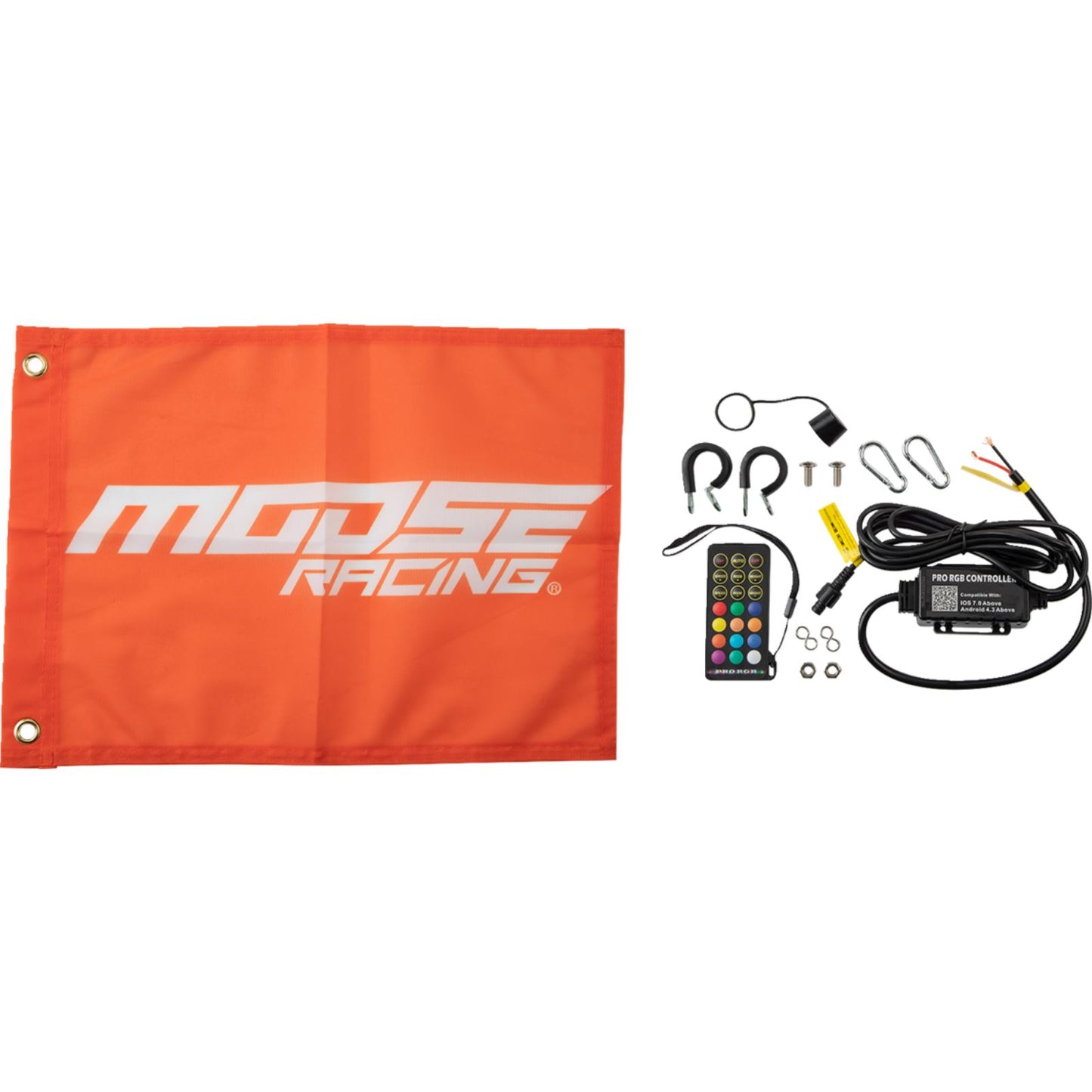 Moose Offroad 3' Whip Light - RGB - Black - Chase SB-CHSBTR-131PU_1160506