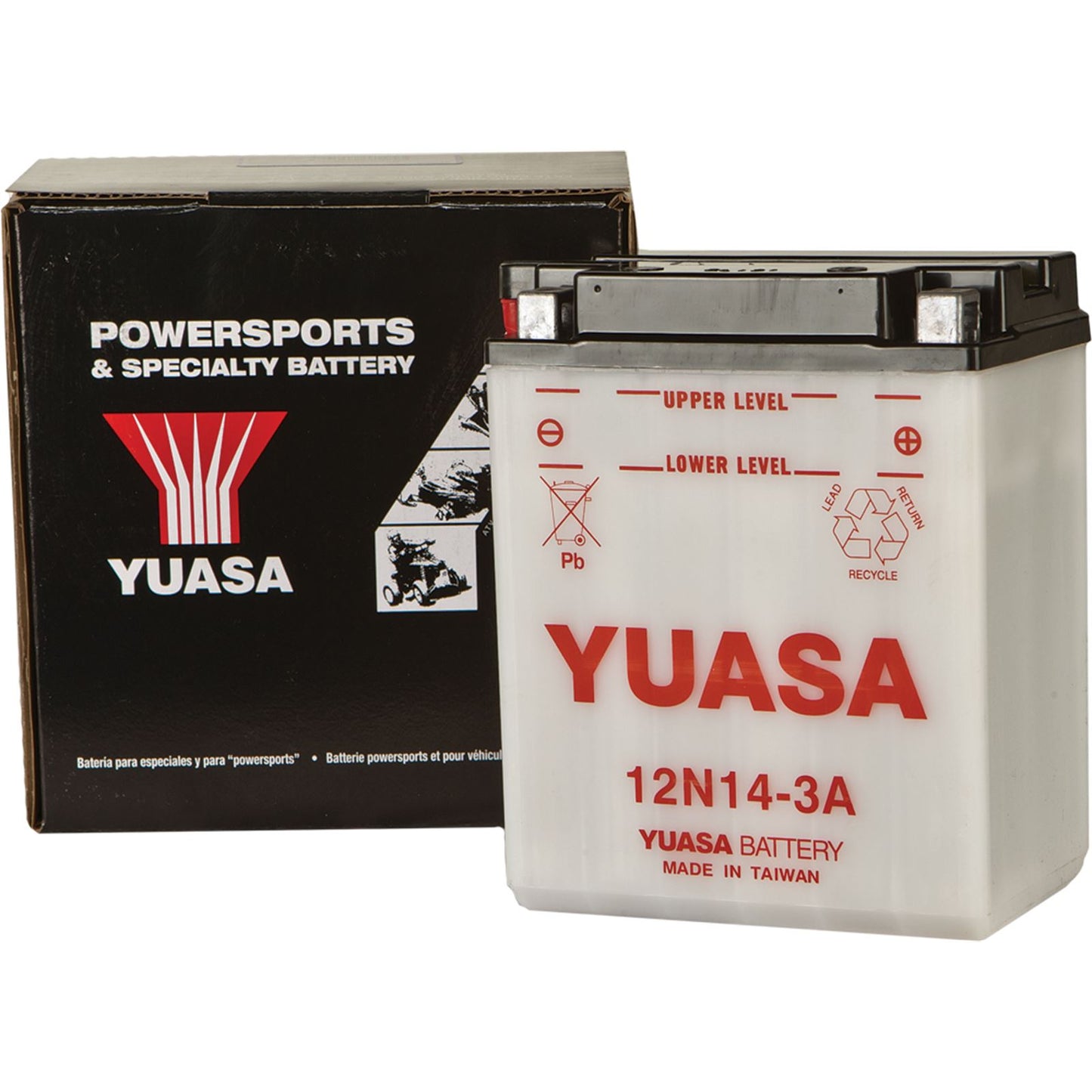 Yuasa Battery 12N14-3A Conventional electrolyte Sold Separately YUAM2241B_195670