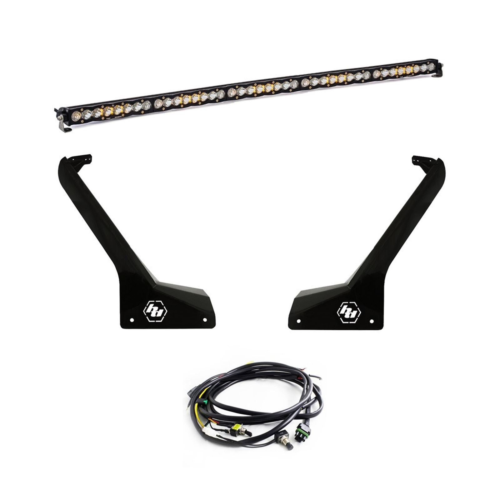 Baja Designs Roof Bar LED Light Kit 50 Inch S8 with Upfitter for Jeep JL/JT  447665UP_1509262