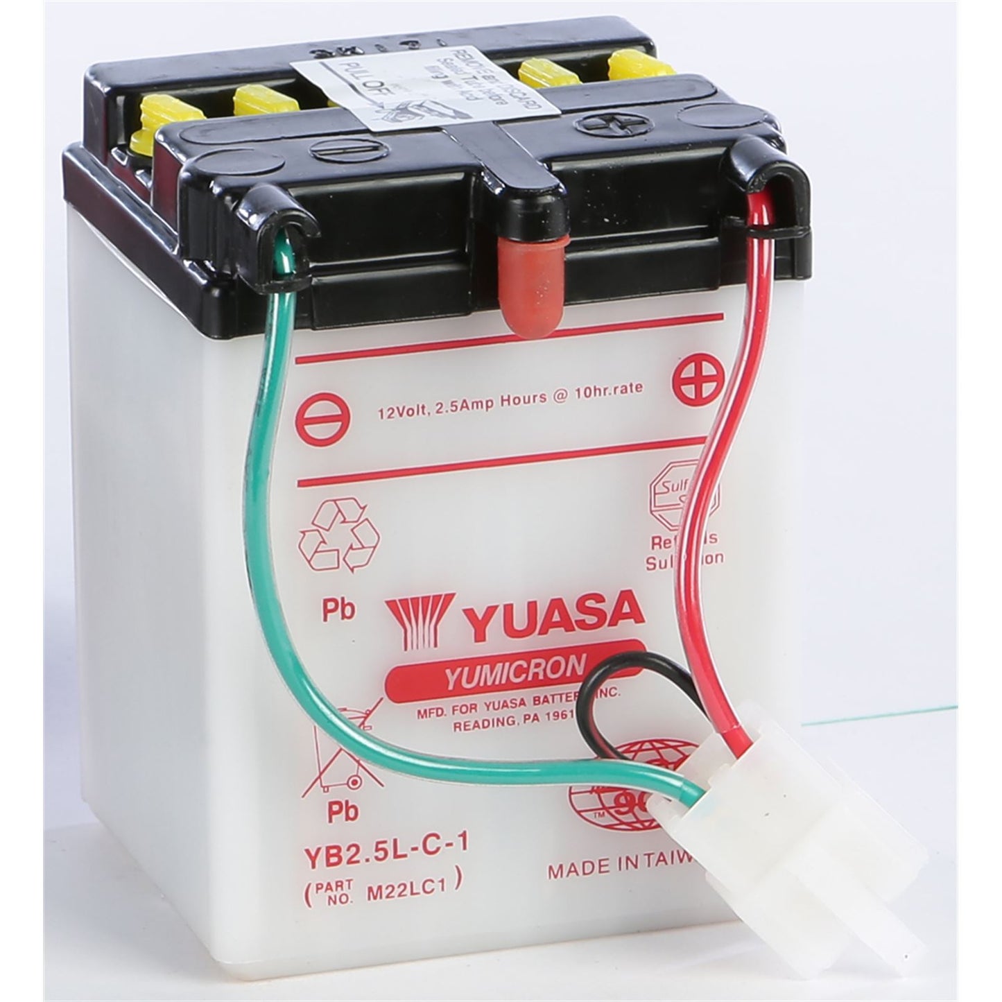 Yuasa Battery YB2.5L-C-1 Conventional electrolyte Sold Separately YUAM22LC1_195674
