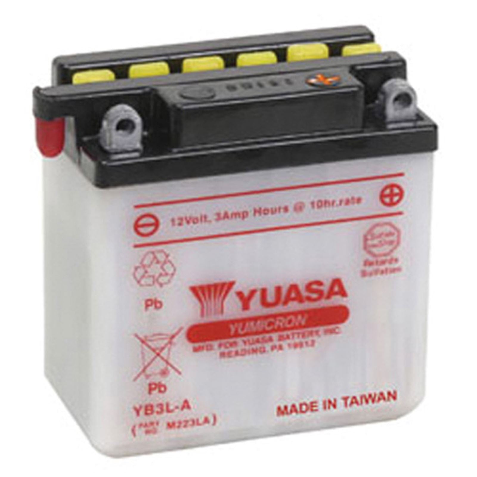 Yuasa Battery YB3L-A Conventional electrolyte Sold Separately YUAM223LA_591024