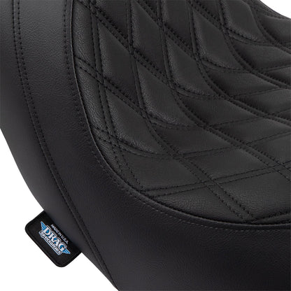 Drag Specialties Predator Seat - Diamond - Black Stitching - Vinyl - FLSB/FXLR '18-'21 0802-1517_1161221