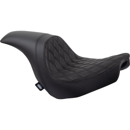 Drag Specialties Predator Seat - Diamond - Black Stitching - Vinyl - FLSB/FXLR '18-'21 0802-1517_1161222