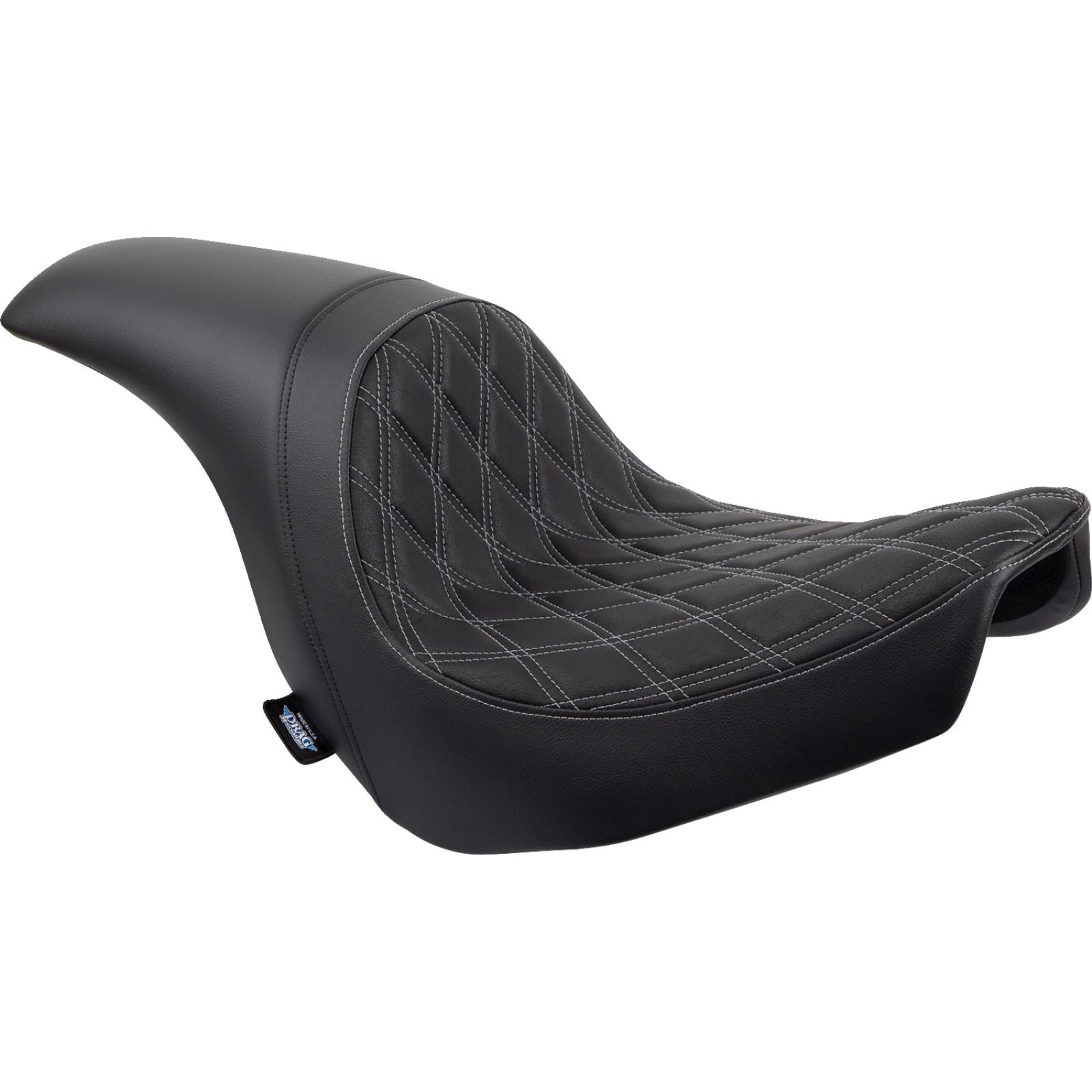 Drag Specialties Predator Seat - Diamond - Silver Stitching - Vinyl - FLSB/FXLR '18-'21 0802-1518_1161224