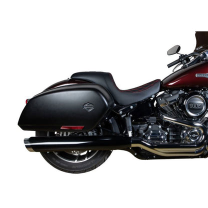 Drag Specialties Predator Seat - Diamond - Red Stitching - Vinyl - FLSB/FXLR '18-'21 0802-1519_1215892