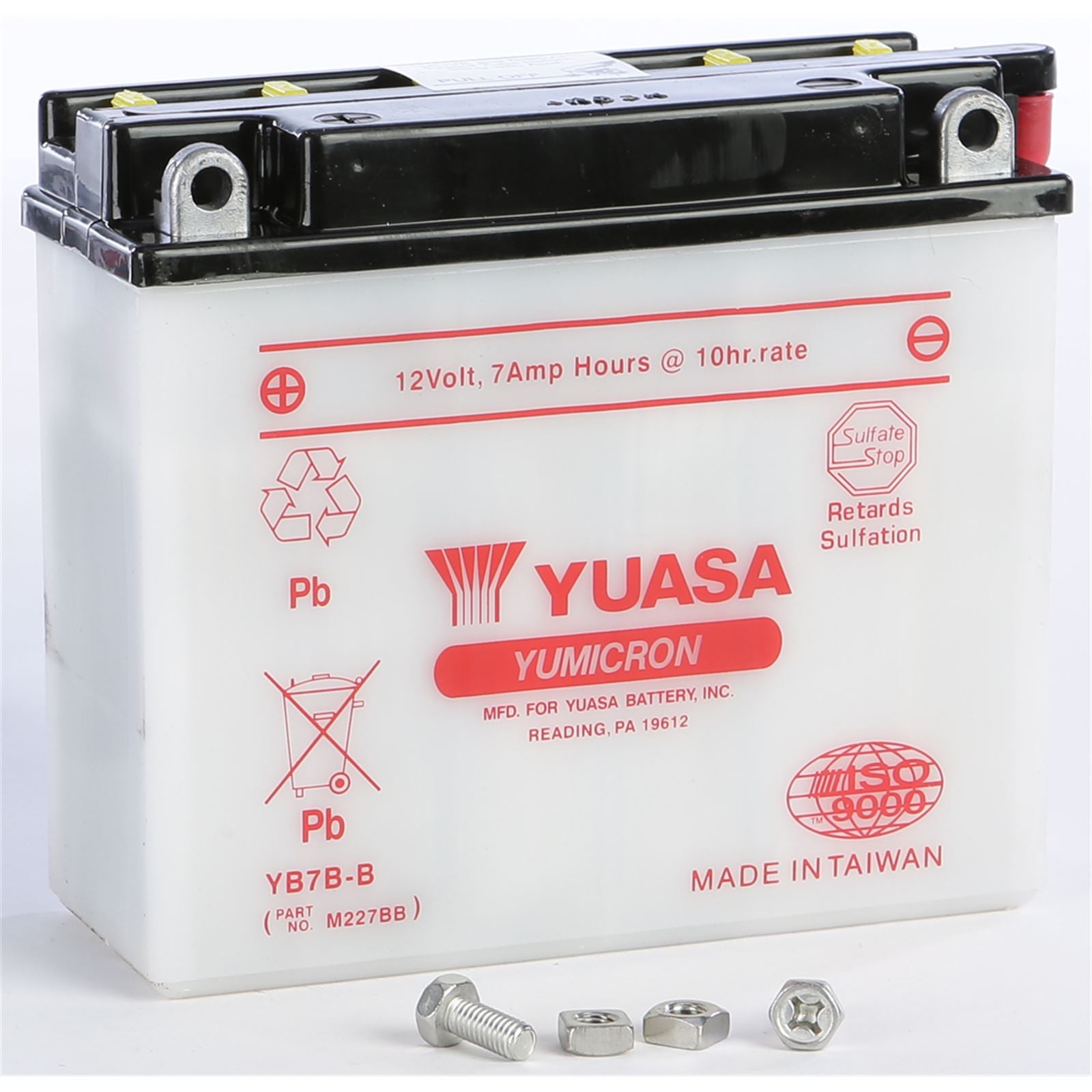Yuasa Battery YB7B-B Conventional electrolyte Sold Separately YUAM227BB_195685
