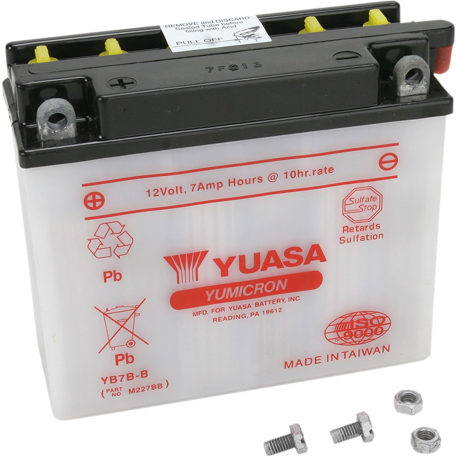 Yuasa Battery YB7B-B Conventional electrolyte Sold Separately YUAM227BB_501521
