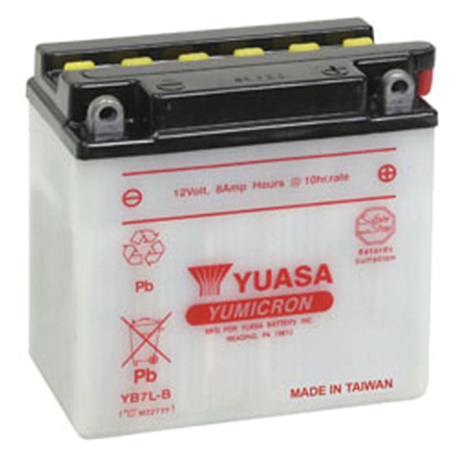 Yuasa Battery YB7L-B Conventional electrolyte Sold Separately YUAM2273Y_591032