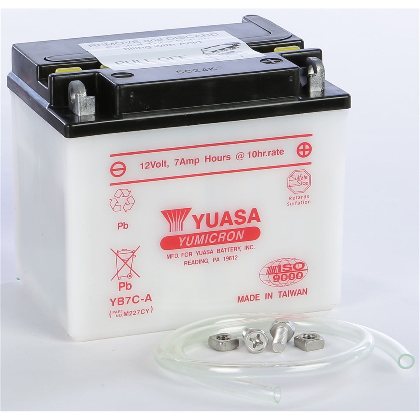 Yuasa Battery YB7C-A Conventional electrolyte Sold Separately YUAM227CY_195690