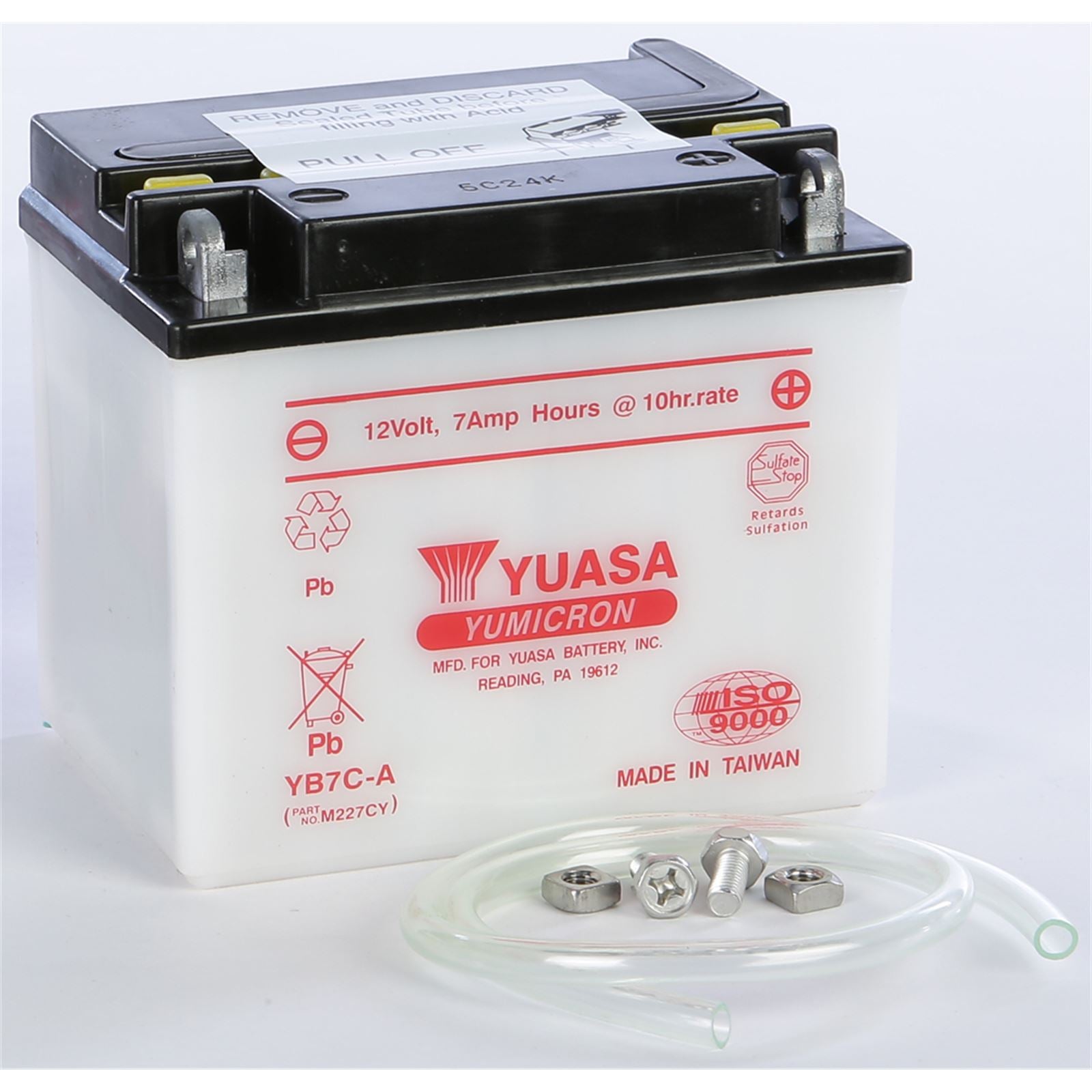 Yuasa Battery YB7C-A Conventional electrolyte Sold Separately YUAM227CY_195690