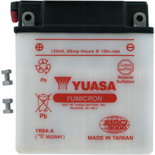 Yuasa Battery YB9A-A Conventional electrolyte Sold Separately YUAM229AY_501524