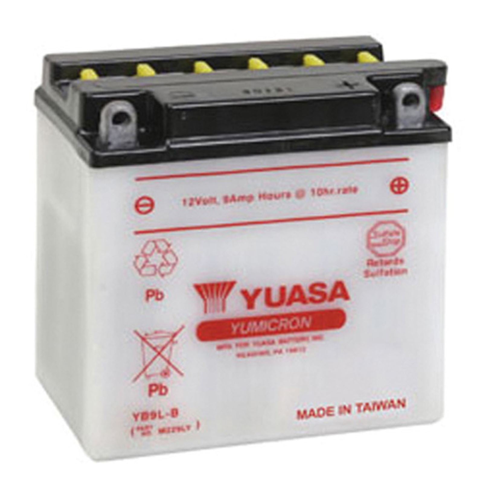 Yuasa Battery YB9L-B Conventional electrolyte Sold Separately YUAM229LY_591037
