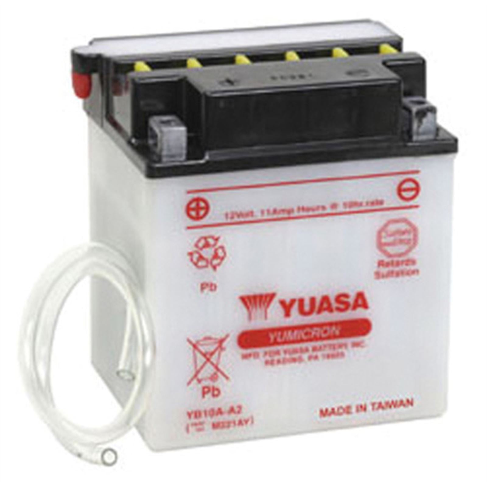 Yuasa Battery YB10A-A2 Conventional electrolyte Sold Separately YUAM221AY_591038