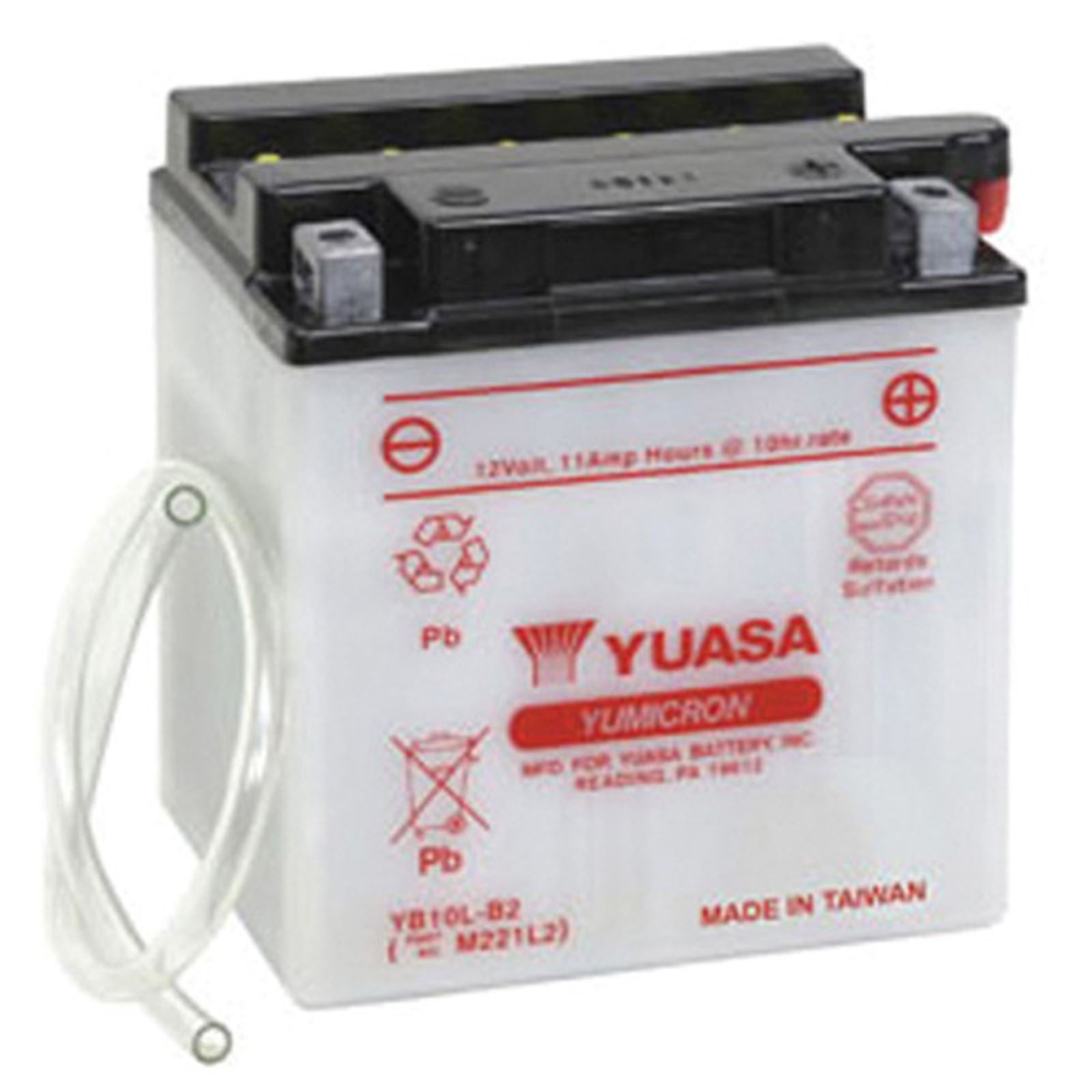 Yuasa Battery YB10L-B2 Conventional electrolyte Sold Separately YUAM221L2_591039