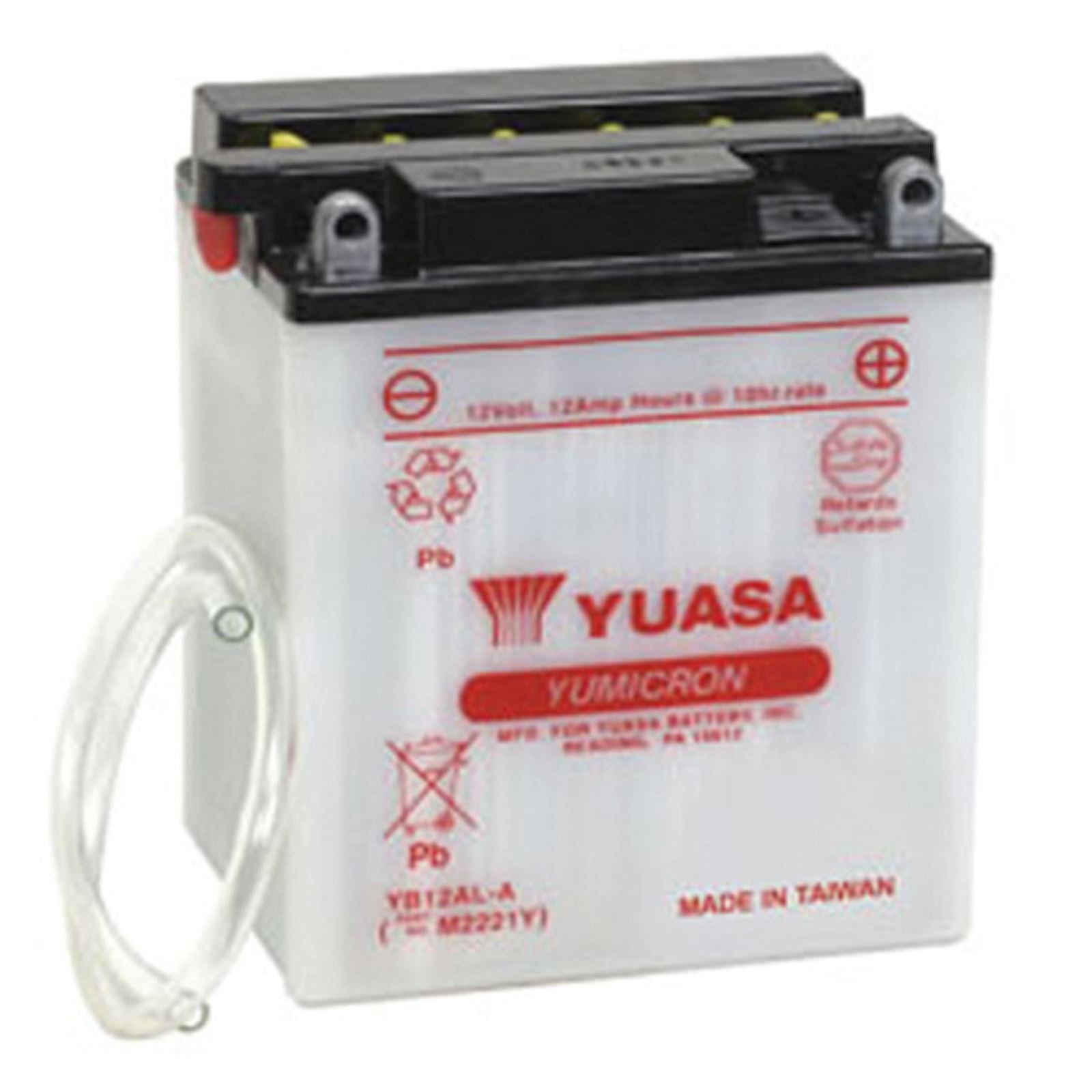 Yuasa Battery YB12AL-A Conventional electrolyte Sold Separately YUAM2221Y_591041