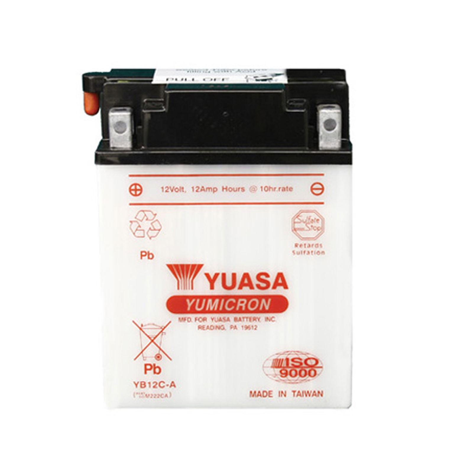 Yuasa Battery YB12C-A Conventional electrolyte Sold Separately YUAM222CA_591043