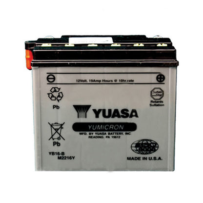 Yuasa Battery YB16-B Conventional electrolyte Sold Separately YUAM2216Y_591047