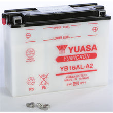 Yuasa Battery YB16AL-A2 Conventional electrolyte Sold Separately YUAM22162_195721