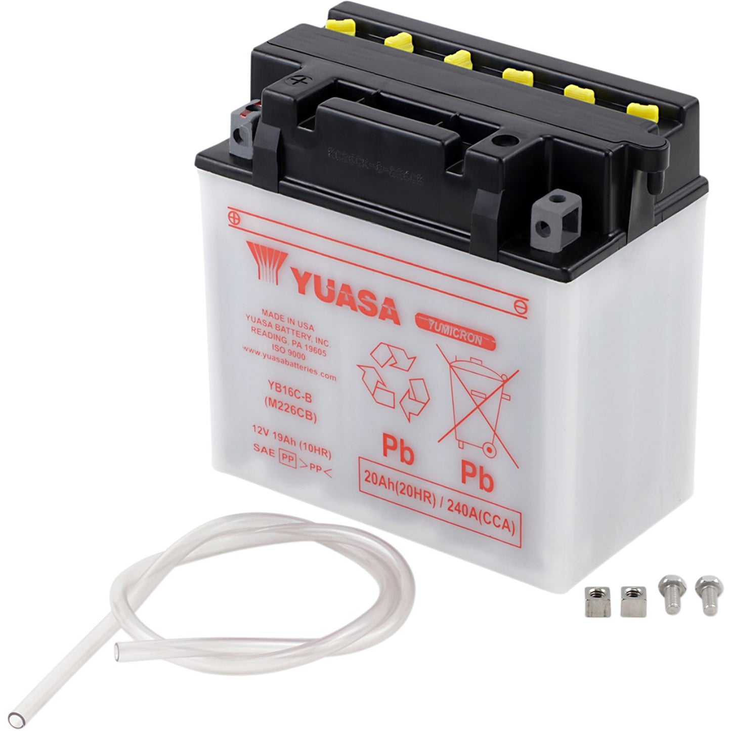 Yuasa Battery YB16C-B Conventional electrolyte Sold Separately YUAM226CB_501499