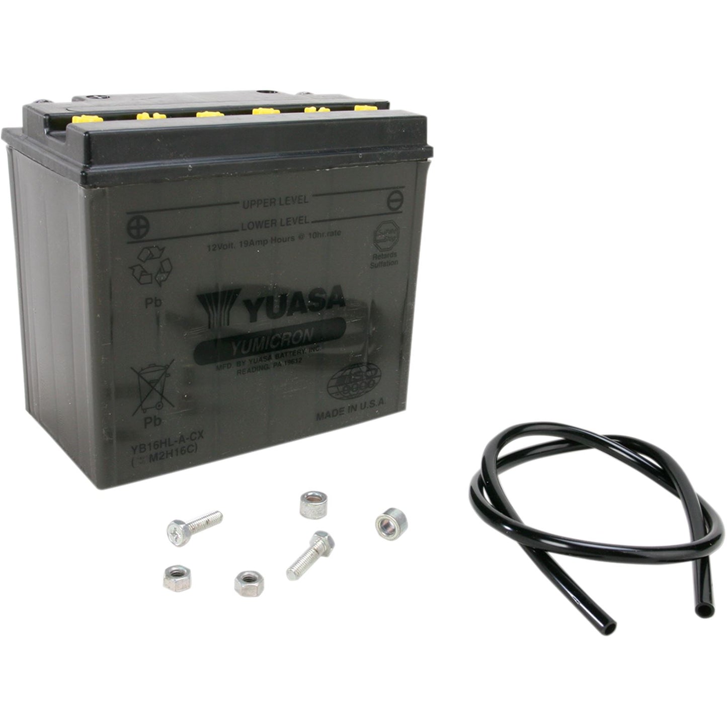 Yuasa Battery YB16HL-A-CX Conventional electrolyte Sold Separately YUAM2H16C_501501